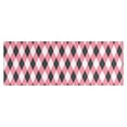 thumbnail image 1 of Pink and Black Argyle Pattern Kitchen Rug Mat,Kitchen Runner Rugs Non Skid Washable,Decorative Kitchen Floor Mats for Kitchen,Sink,Laundry,17"X47", 1 of 5