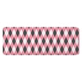 thumbnail image 1 of Pink and Black Argyle Pattern Kitchen Rug Mat,Kitchen Runner Rugs Non Skid Washable,Decorative Kitchen Floor Mats for Kitchen,Sink,Laundry,17"x47.2", 1 of 7