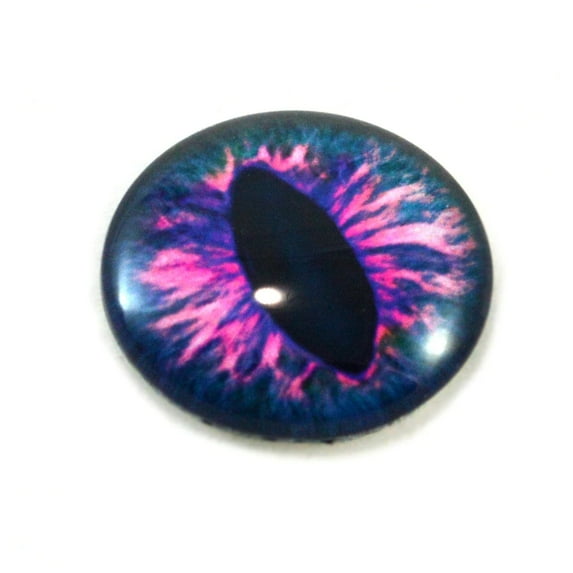 Pink and Blue Fantasy Dragon Glass Eyes