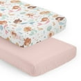 thumbnail image 1 of Sweet Jojo Designs Mermaids Pink Blue Orange Fitted Crib Sheets 2 Piece Set, 1 of 6