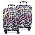 thumbnail image 1 of Pink and Blue Of Leopard Print Luggage Cover Fashion Suitcase Cover Baggage Covers Fit 25-28 Inch Luggage (Go Travel), 1 of 5