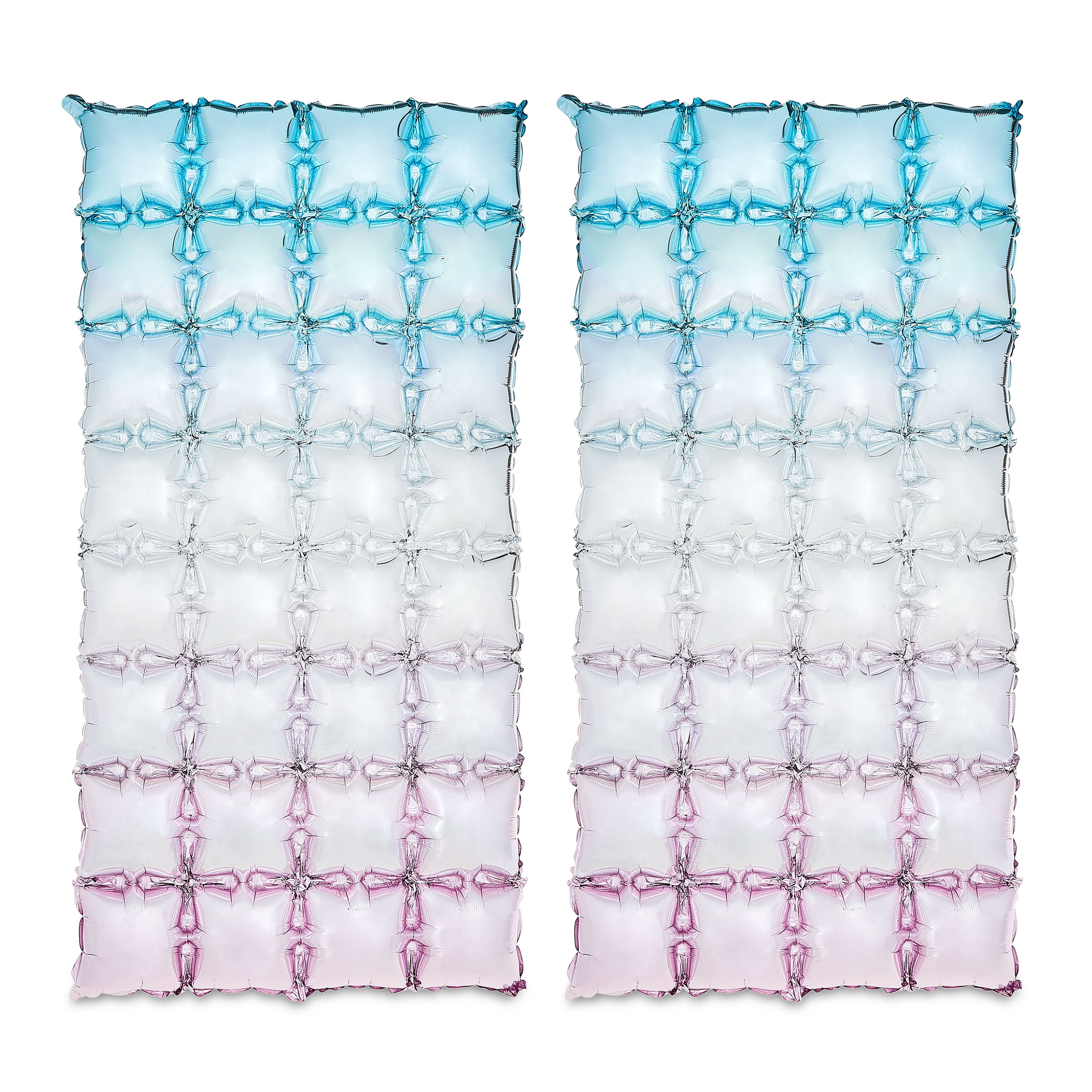 2 Count Ombre Foil Balloon Backdrops, Blue and Pink, by Way To Celebrate