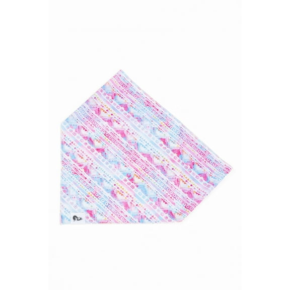 Pink and Blue Tribal Dog Bandana