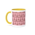 thumbnail image 1 of 3dRose, Pink and Brown Chandeliers Glamour Chic Art, 11oz Two-Tone Yellow Mug, 1 of 3