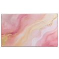 thumbnail image 1 of Pink and Gold Marble Pattern Washable Non Slip Indoor Door Mat, Decorative Entry Rug for Entrance, Bedroom, Kitchen, Bathroom, 17"x30", 1 of 6