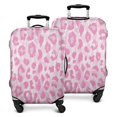 thumbnail image 1 of Pink and Pink Of Leopard Print Luggage Cover Fashion Suitcase Cover Baggage Covers Fit 25-28 Inch Luggage (Go Travel), 1 of 5