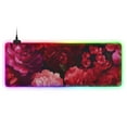 thumbnail image 1 of Pink and Red Roses RGB Gaming Mouse Pad Large Keyboard Mat Rubber Base 13 Light Modes, 1 of 6