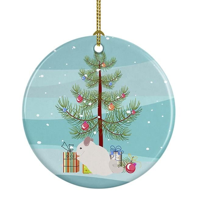 Tamasaba Goldfish Merry Christmas Ceramic Ornament