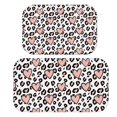 thumbnail image 1 of Pink and White Leopard Print Pattern Bath Mat Set Of 2,Non-Slip Rug for Bathroom,Kitchen,Bedroom,Entrance, 30x17 and 23.5x15.7 Inches, 1 of 5