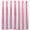 thumbnail image 1 of Pink and White Stripes Shower Curtain Bathroom Decorative Shower Curtain Waterproof Washable Reinforced Grommets, 72x72 Inch, 1 of 5