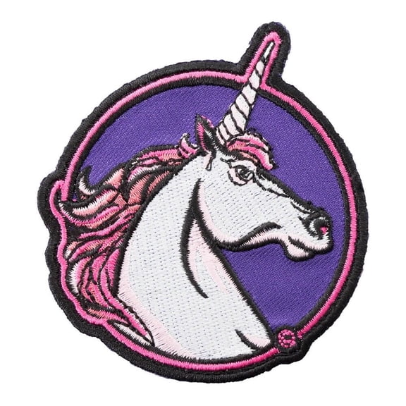 Pink and White Unicorn Patch, Whimsical Ladies Patches.