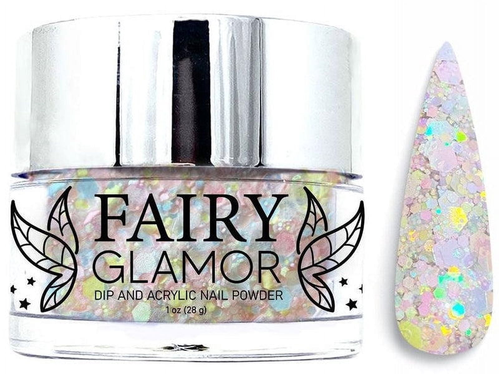 Pink and Yellow Chunky Glitter Dip and Acrylic Nail Powder  | Critical Cute