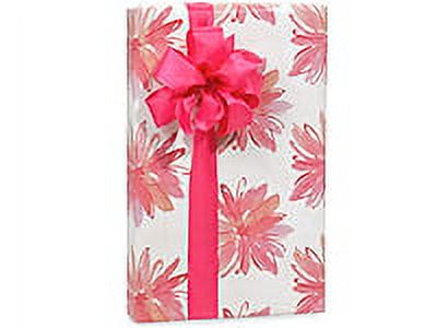 Pink and white Floral Birthday / Special Occasion Gift Wrap Wrapping Paper-16ft - image 1 of 1