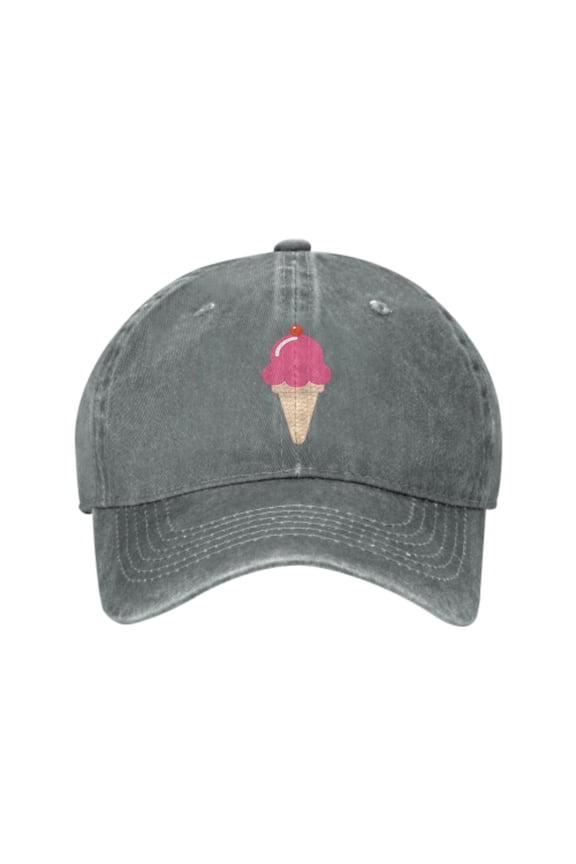 Pink ice-cream Baseball Caps for Men Women Adjustable Casual Trucker Hats for Fishing Outdoor Activities Fashion Hats