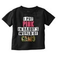 thumbnail image 1 of Pink in Daddy's World of Camo Hunter Youth T Shirt Tee Girls Infant Toddler Brisco Brands 18M, 1 of 5
