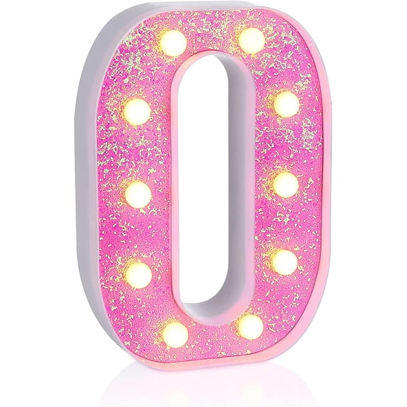 Pink letter light with flashing proposal romantic confession modeling light wedding night light arrangement light(O)