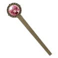 thumbnail image 1 of Pink monkey orangutan Lace Bookmark in Antique Bronze - a Stylish Reading Accessory for Book Lovers, 1 of 5