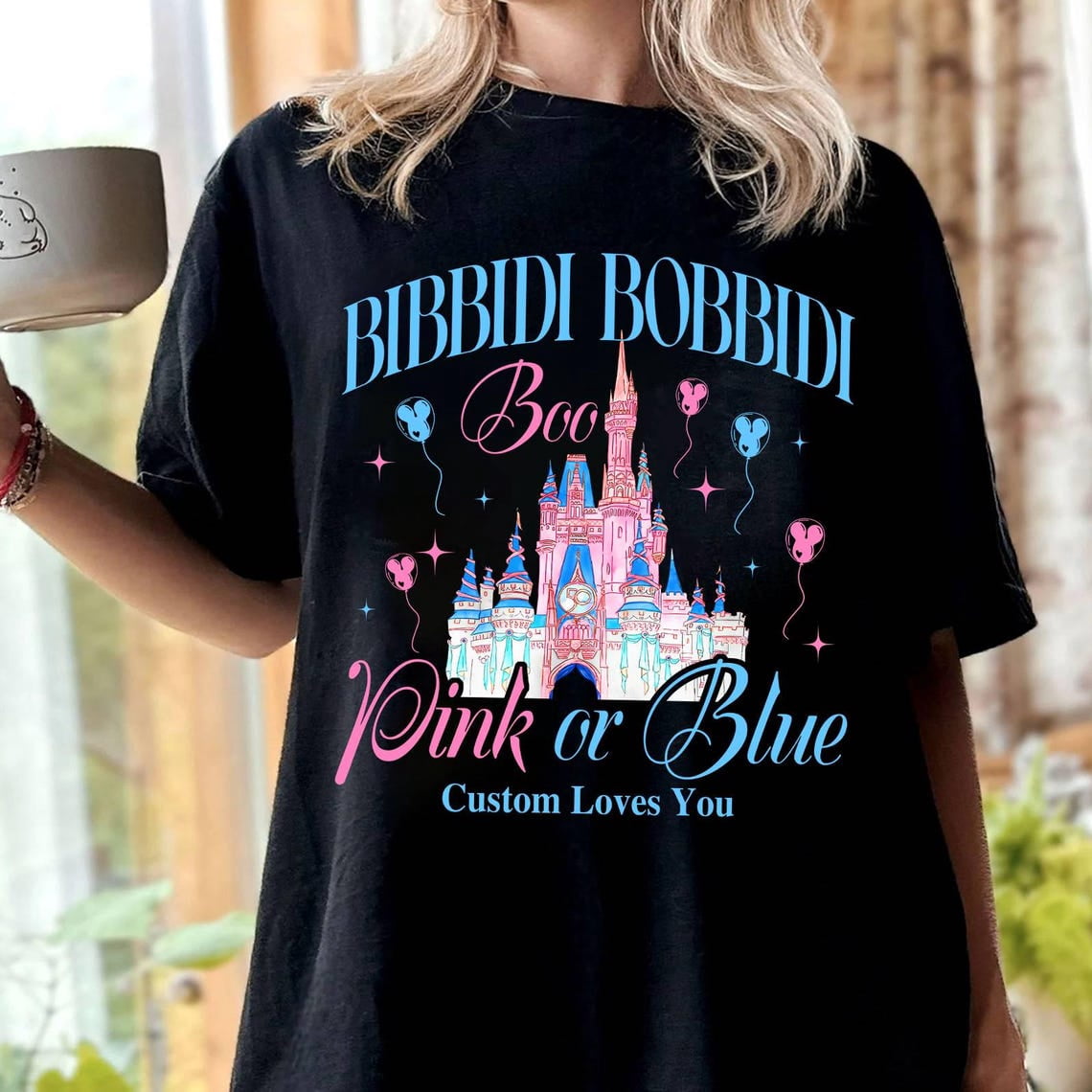 Gender Reveal Pink Blue T Shirt Pink Or Blue Gender Reveal Party Shirt,  Disneyland Baby