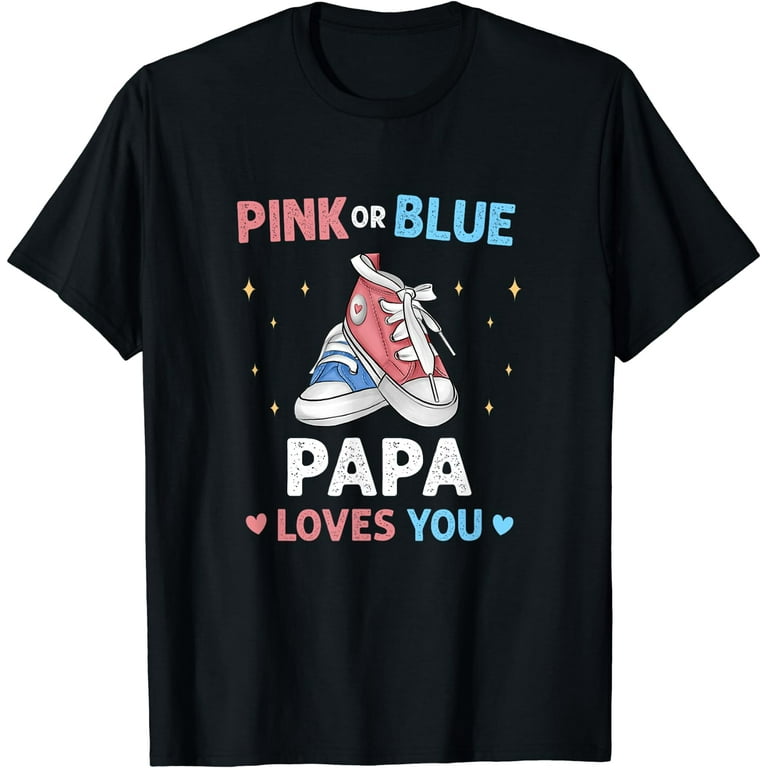 Mens Gender Reveal Shirt For Papa : Grandpa Loves You T-Shirt Mens Gender Reveal Shirt For Papa : Grandpa Loves You T-Shirt