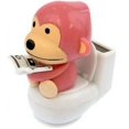 thumbnail image 1 of Pink or Teal Solar Power Motion Toy - Monkey on Toilet - Assorted, 1 of 1