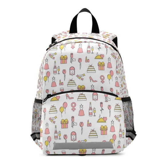 Pink wedding seamless pattern Backpacks for Backpack for Bookbag