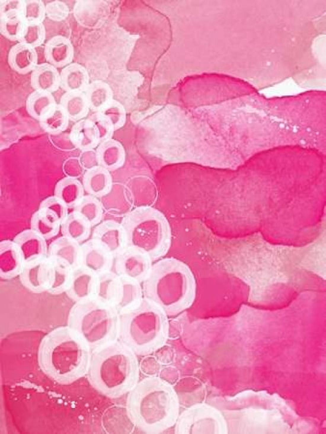 Pink with Circles Canvas Art - Linda Woods (18 x 24)