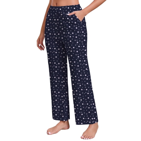 PinkBeautiM Pajama Pnats for Women Comfy Soft Sleep Pants Printed Lounge Pants with Side Pockets