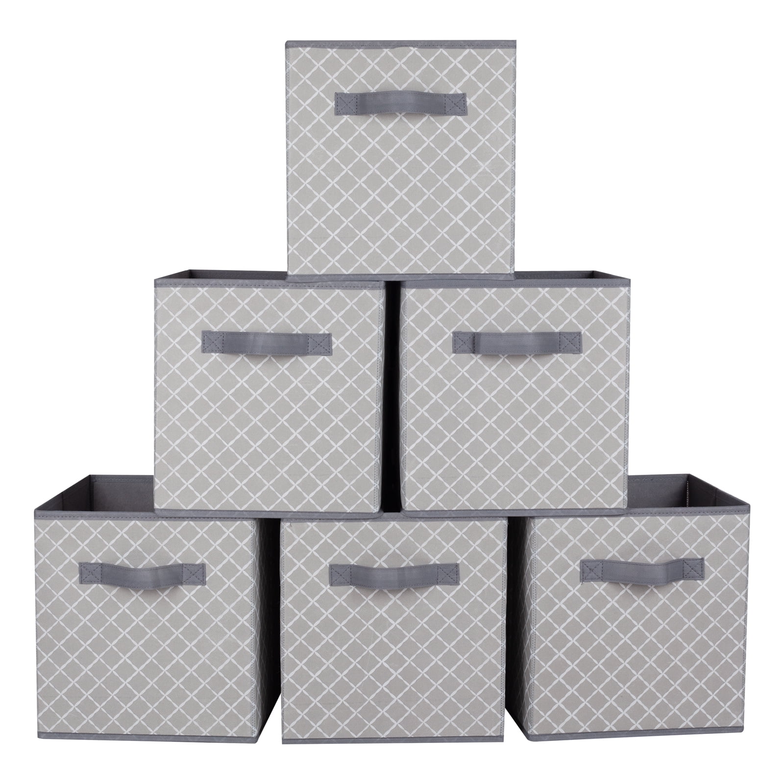 PinkSheep 11" Collapsible Cube Storage Bins, Fabric Cubes Storage