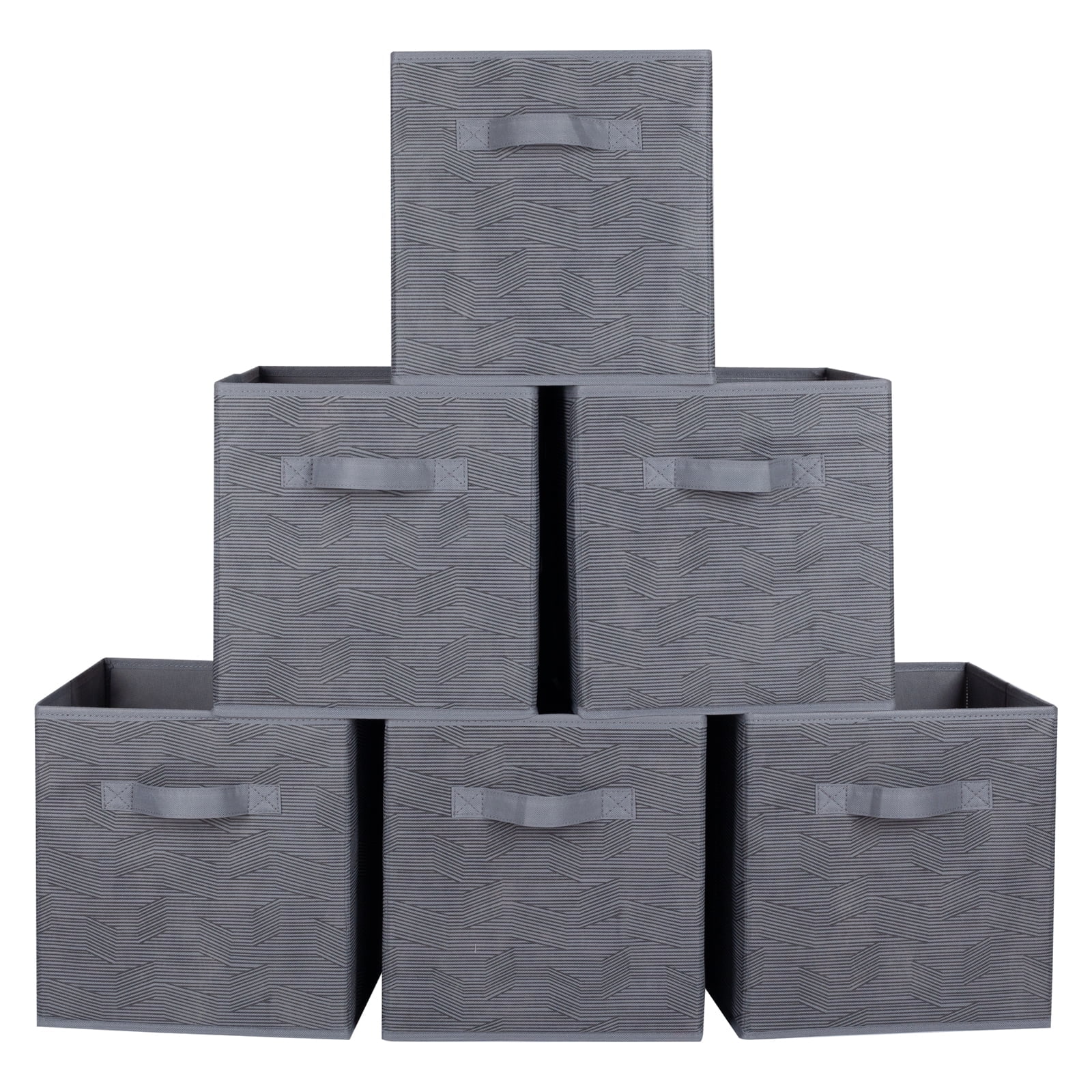 PinkSheep 11" Collapsible Cube Storage Bins, Fabric Cubes Storage