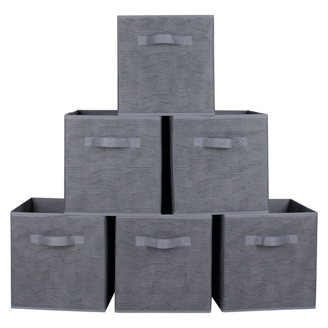 PinkSheep 11" Collapsible Cube Storage Bins, Fabric Cubes Storage