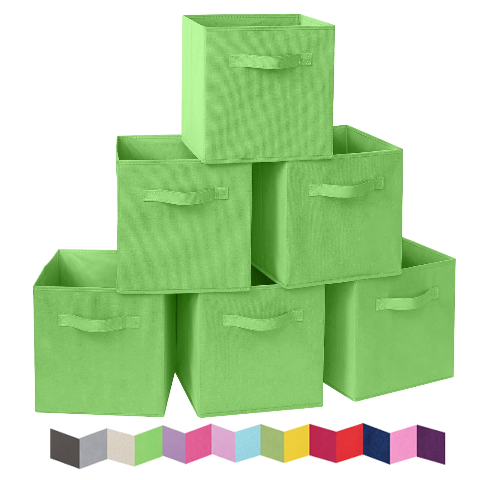 PinkSheep 11" Collapsible Cube Storage Bins, Fabric Storage Cubes