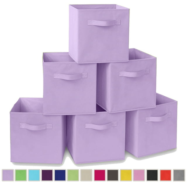 PinkSheep 11" Collapsible Cube Storage Bins, Fabric Storage Cubes