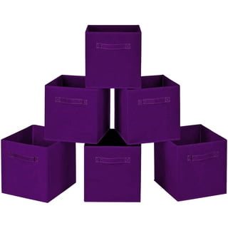 Vinssin Small Storage Baskets for Gift，Foldable Mini Purple