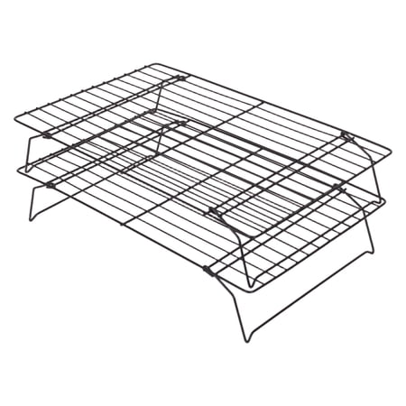 PinkSheep Cooling Racks for Baking, Stackable Stainless Steel Baking Cooking Cooling Rack for Cookies, Set of 2
