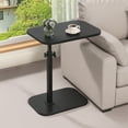 thumbnail image 1 of PinkSheep Small Side Table Couch End Table Accent Table Tray Table Little Table for Living Room Small Spaces, Black, Height Adjustable, 1 of 8