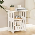 thumbnail image 1 of PinkSheep Bedside Table Small Nightstand End Table Accent Table Organizer with Storage for Bedroom Living Room White, 1 of 6