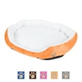 thumbnail image 1 of PinkSheep Dog Beds for Small Dogs Puppy Bed Pet Cats Bed with Removable Cushion for Indoor Cats Dogs, Orange, 1 of 9