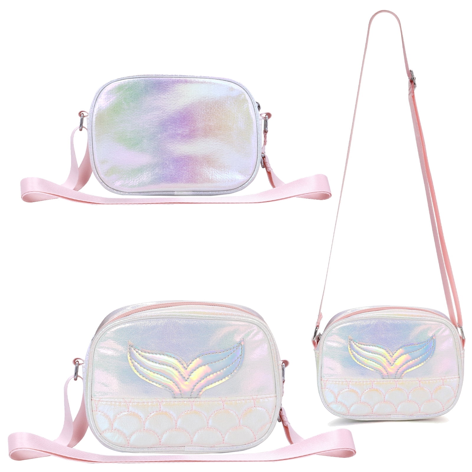 PinkSheep Mermaid Girls Mini Purse Crossbody Shoulder Bag Handbags for Women Dress up
