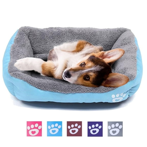 PinkSheep Dog Bed Washable Pet Cat Beds for Small Puppy Medium Dogs Cats, Blue