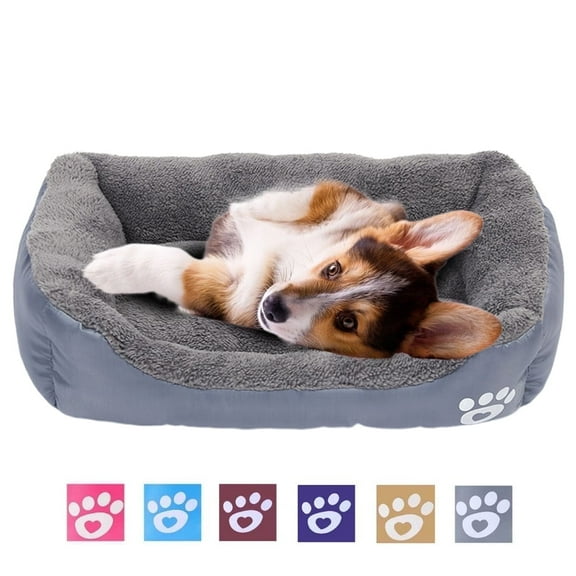 PinkSheep Dog Bed Washable Pet Cat Beds for Small Puppy Medium Dogs Cats, Gray
