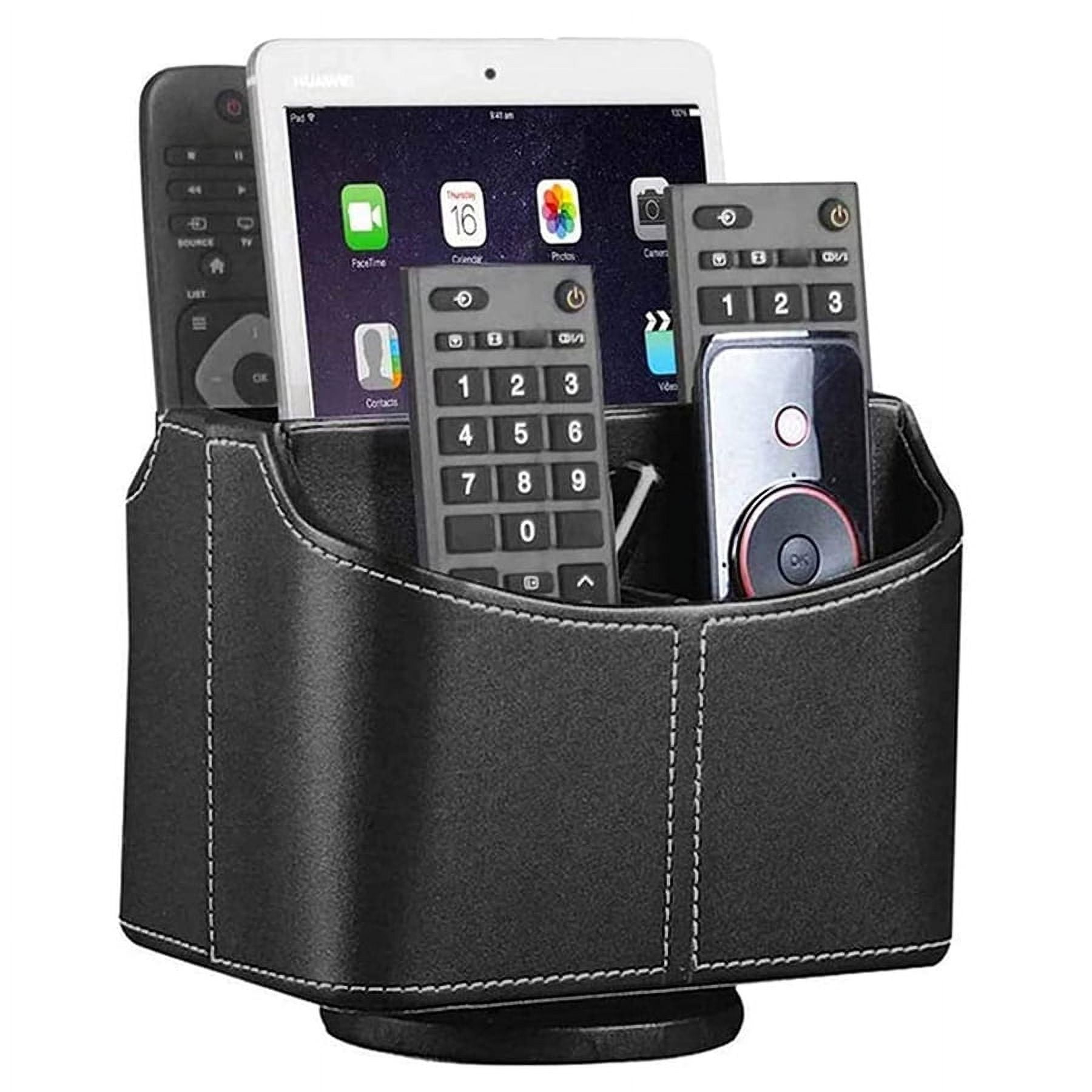 PinkSheep PU Leather TV Remote Control Holder, Rotatable