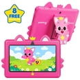thumbnail image 1 of Pinkfong x Contixo A8 Tablet 7” for Kids, 32GB, Android 16, Pinkfong Pink, 1 of 8