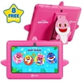 thumbnail image 1 of Contixo Baby Shark Kids Tablet, 7 inch 32GB, Parental Controls, Ages 3-12, Pink, 1 of 8