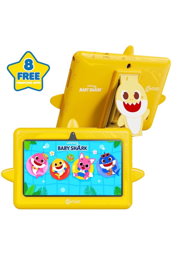 Contixo Baby Shark Kids Tablet, 7 inch 32GB, Parental Controls, Ages 3-12