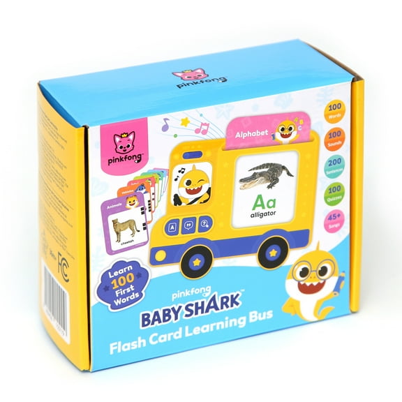 Pinkfong Baby Shark Flash Card Learning Bus Sound Pad
