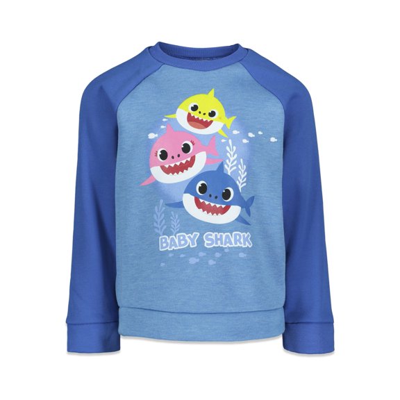 Pinkfong Baby Shark Infant Baby Boys Fleece Sweatshirt Infant to Little Kid