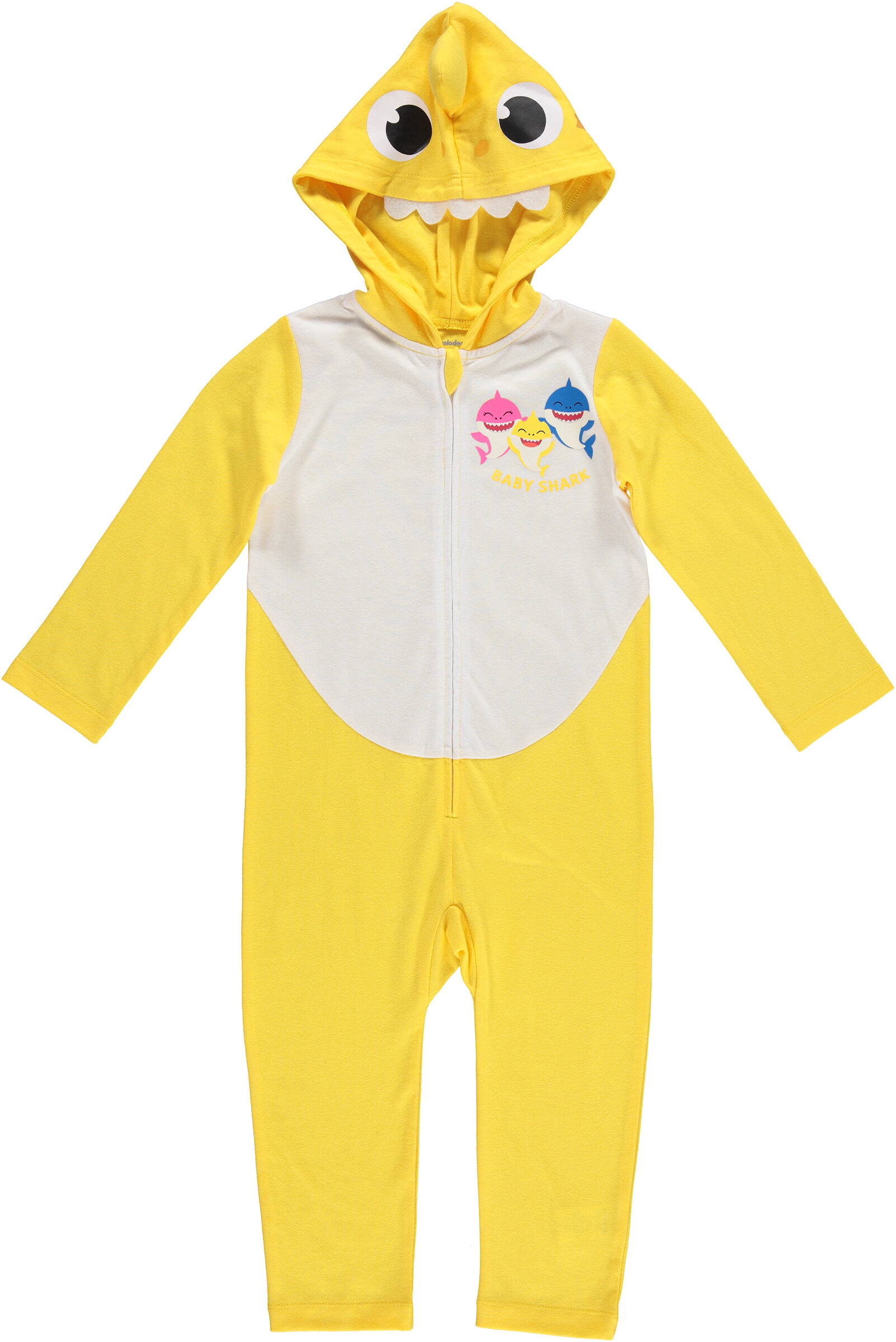 Pinkfong Baby Shark Infant Baby Boys Zip Up Cosplay Costume Coverall Newborn to Little Kid - image 1 of 2