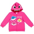 thumbnail image 1 of Pinkfong Baby Shark Infant Baby Boys or Girls Zip Up Cosplay Hoodie Infant to Little Kid, 1 of 4