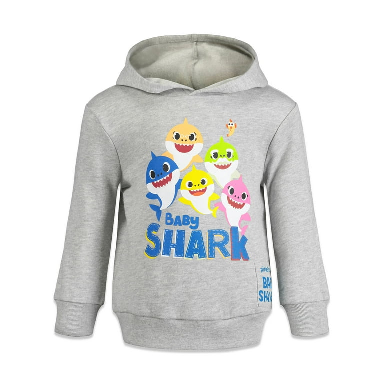 Pinkfong Baby Shark Little Boys Fleece Pullover Hoodie Toddler to