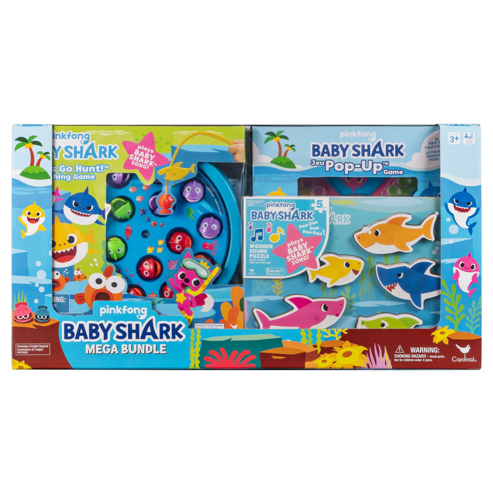 Pinkfong Baby Shark Mega Bundle with Puzzles and Games for Kids 